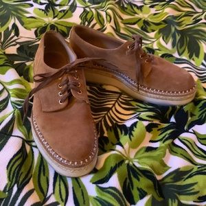 Suede platform sneakers